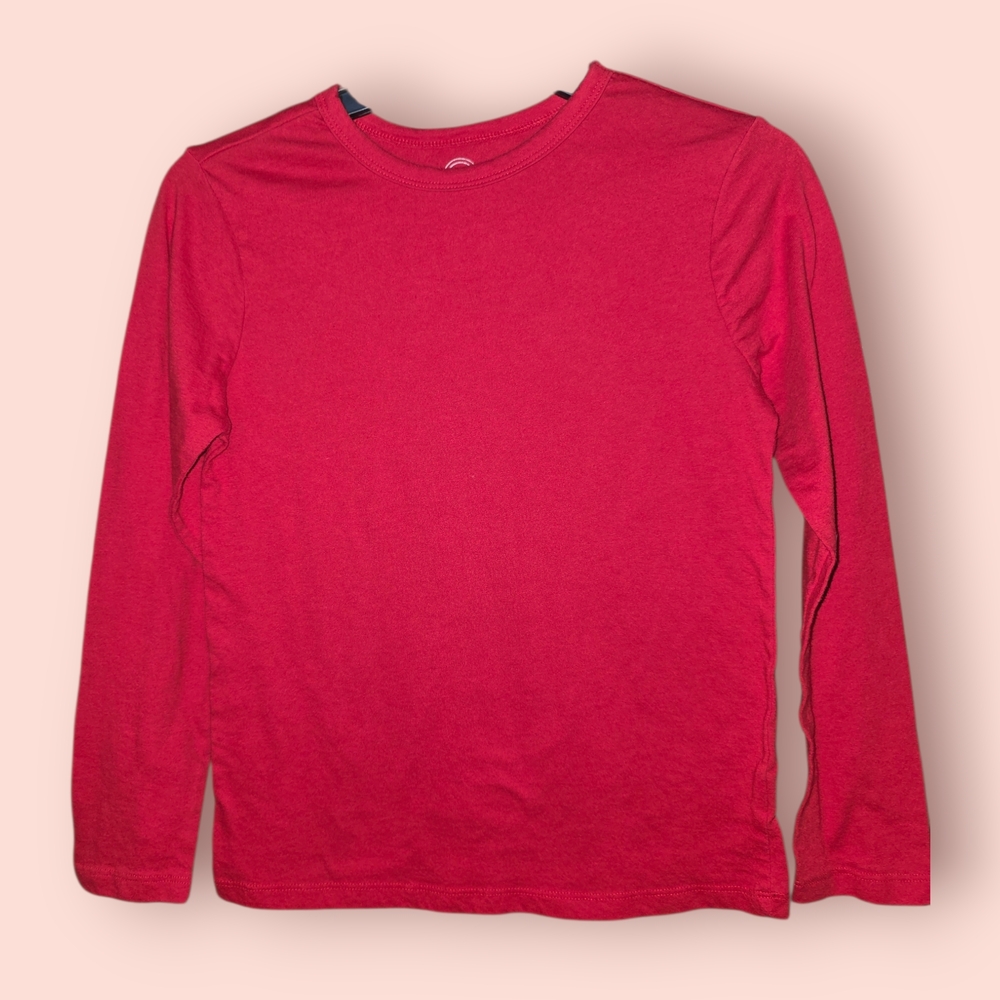 ^ Wonder Nation Vibrant Red Long Sleeve Tee